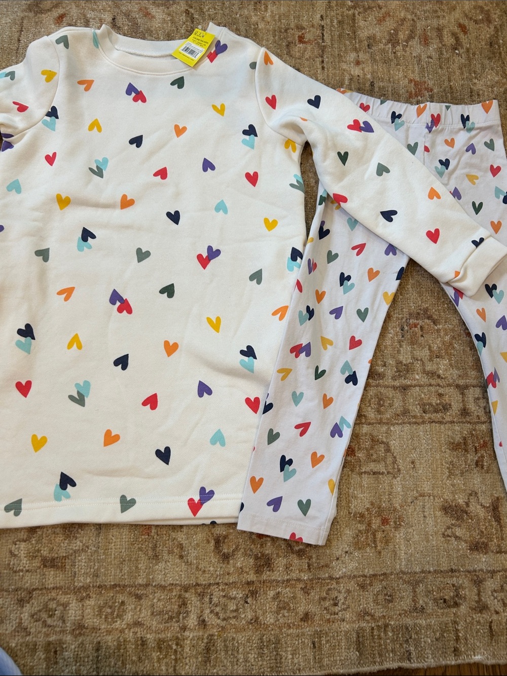 Primary Sweatshirt Tunic and Matching Leggings